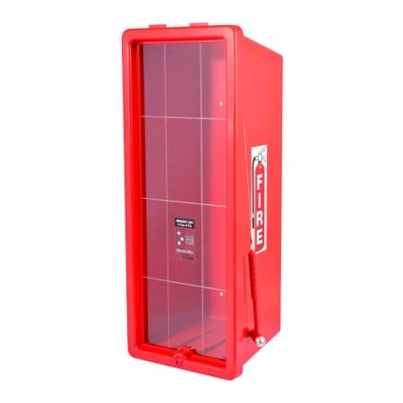 Cato. Cato Chief Plastic Fire Extinguisher Cabinet, Fits 20 Lbs. Extinguisher, Red 12051-H